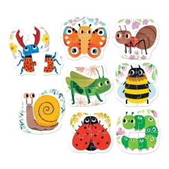 8 puzzles de insectos de 4 piezas