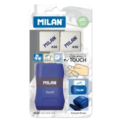 Afilalápiz 2 usos con goma Milan