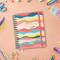 Agenda espiral cuarto Talkual almas 2025-2026 semana vista horizontal