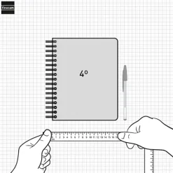 Agenda espiral cuarto Talkual almas 2025-2026 semana vista horizontal