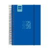 Agenda espiral E8 azul 2025-2026 día página