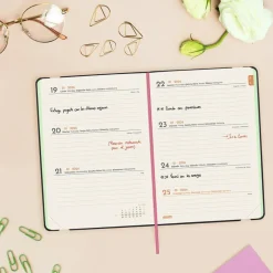 Agenda Joy F4 Bloom 2026 semana vista horizontal