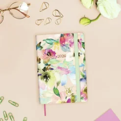 Agenda Joy F4 Bloom 2026 semana vista horizontal