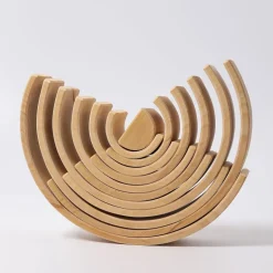 Arco iris madera apilable color natural 12 piezas