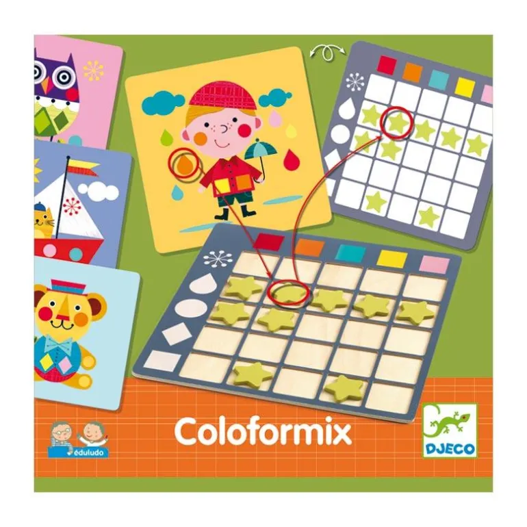 Asociar colores y formas Coloformix