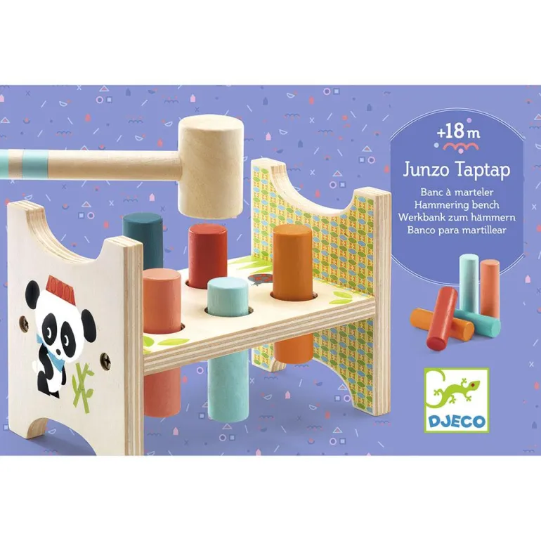 Banco con martillo madera