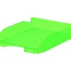 Bandeja de plástico translúcido verde fluorescente