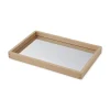 Bandeja espejo madera 36x24x3 cm