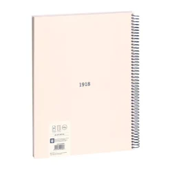 Bloc A4 80 hojas cuadro 5x5mm beige serie 1918