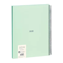 Bloc A4 80 hojas cuadro 5x5mm verde serie 1918