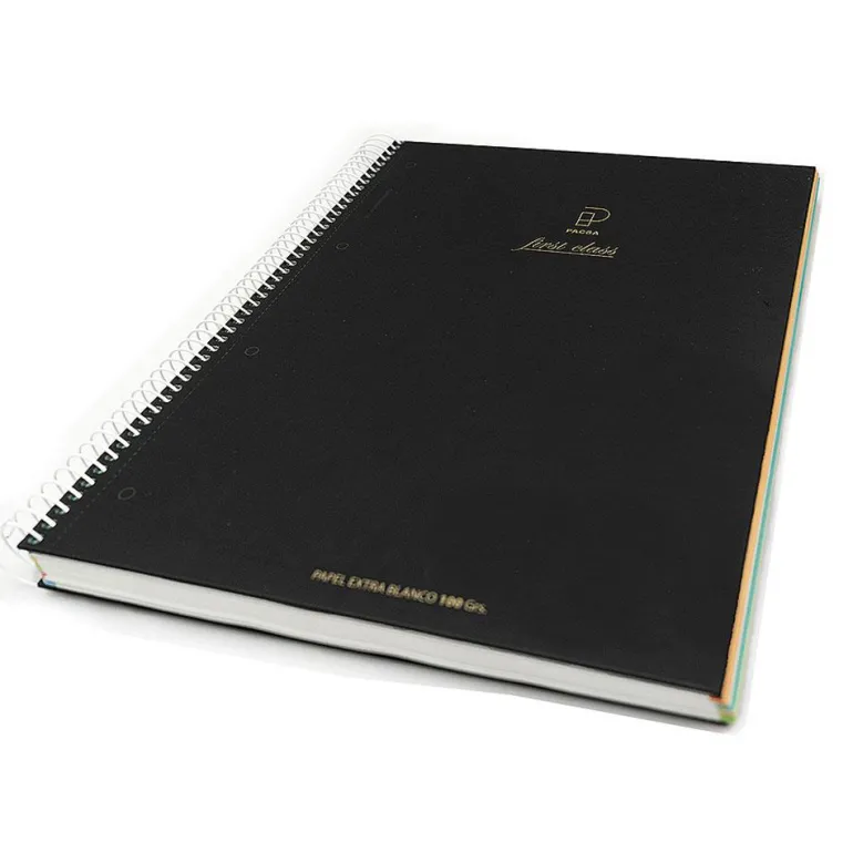 Bloc A5 color negro cuadro 5mm. 120 hojas microperforado First Class