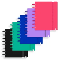 Bloc A5 cuadrícula 5mm 80 hojas tapa foam Ingeniox Intense colores surtidos