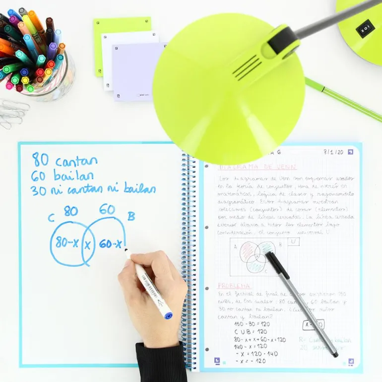 Bloc A4 cuadro 5mm. 120 hojas con separadores