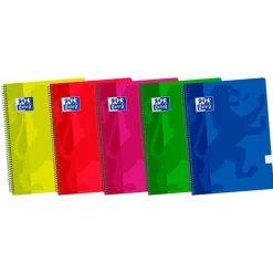 Bloc A5 cuadro 4mm 80 hojas tapa de plástico