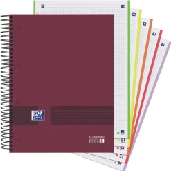 Bloc A4 cuadro 5mm. 120 hojas tapa extradura Oxford