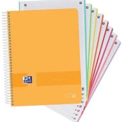 Bloc A4 cuadro 5mm. 160 hojas tapa plástico