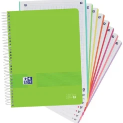 Bloc A4 cuadro 5mm. 160 hojas tapa plástico