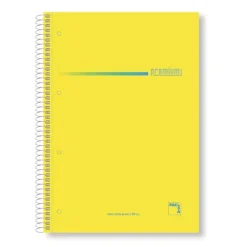 Bloc A4 cuadro 5mm. 160 hojas tapa dura microperforado colores surtidos