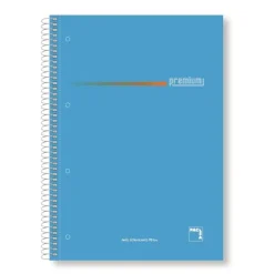 Bloc A4 cuadro 5mm. 160 hojas tapa dura microperforado colores surtidos