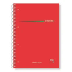 Bloc A4 cuadro 5mm. 160 hojas tapa dura microperforado colores surtidos