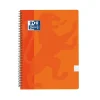 Bloc A4 naranja cuadro 4mm. tapa plástico 80 hojas Oxford