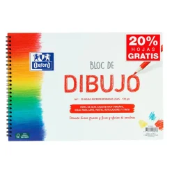 Bloc de dibujo A4 plus liso 20 hojas 130gr. Oxford