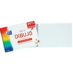 Bloc de dibujo A4 plus liso 20 hojas 130gr. Oxford