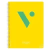 Bloc Edunotes A4 80 hojas cuadrícula 4x4 amarillo