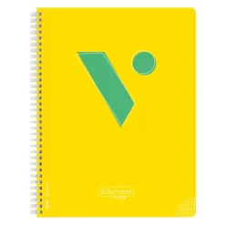 Bloc Edunotes A4 80 hojas cuadrícula 4x4 amarillo
