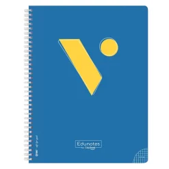 Bloc Edunotes A4 80 hojas cuadro 4x4mm azul