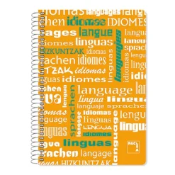Bloc folio cuadro 4mm. 80 hojas Idiomas Plastipac
