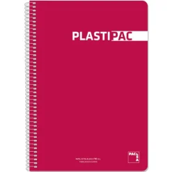 Bloc folio magenta cuadro 4mm. 80 hojas Plastipac