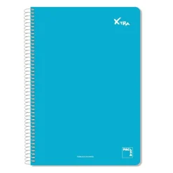 Bloc folio pauta 2,5mm 80 hojas tapa dura Xtra colores surtidos