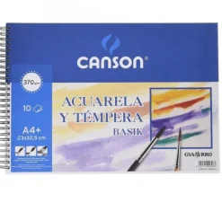 Bloc para acuarela Basik A4 10 hojas 370g.