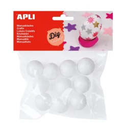 Bolas de pórex 2,5cm 10 unidades Apli