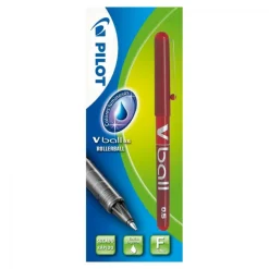 Bolígrafo Pilot VBall 05 tinta roja 1 unidad