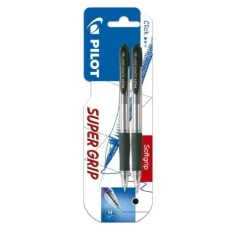 Bolígrafo Super Grip tinta negra 2 unidades