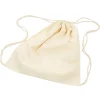 Bolsa saco algodón color natural claro 37x41cm