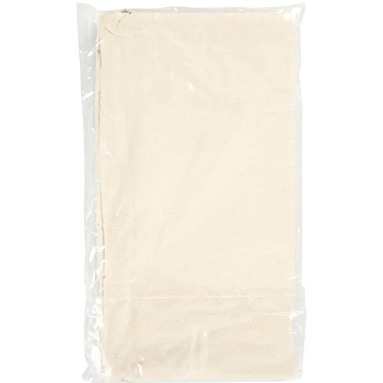 Bolsa saco algodón color natural claro 37x41cm