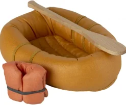 Bote hinchable algodón 12cm. con chaleco salvavidas Maileg