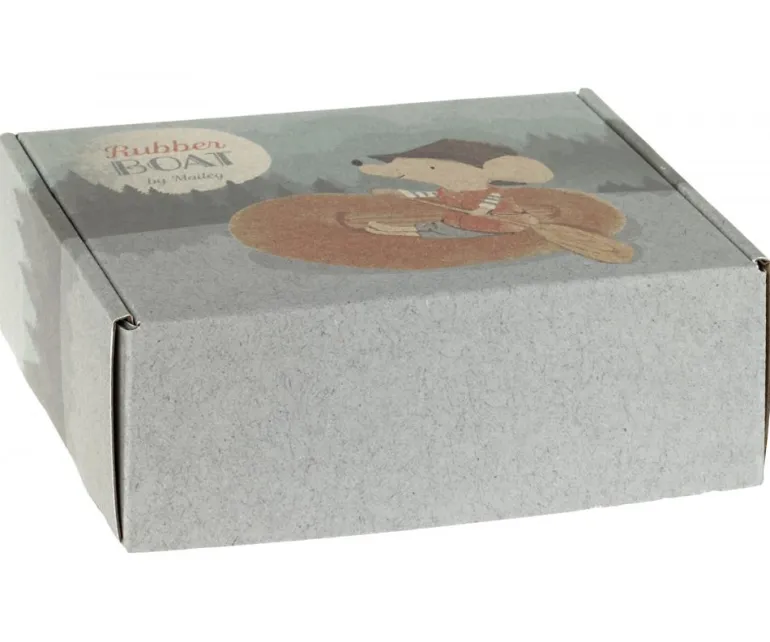 Bote hinchable algodón 12cm. con chaleco salvavidas Maileg