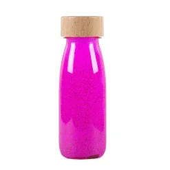 Botella sensorial float flúor rosa