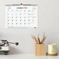 Calendario pared S escribir 2025-2026 16 meses