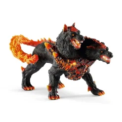 Cancerbero perro lava con 2 cabezas. Schleich