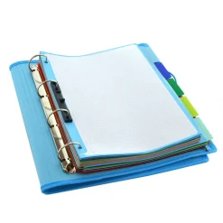 Carpebloc A4 4 anillas 32mm. con recambio de 100 hojas colores surtidos