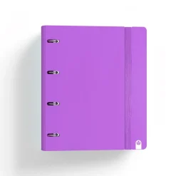 Carpebloc A4 4 anillas 35mm. PP foam con recambio de 100 hojas color violeta