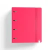 Carpebloc A4 4 anillas 35mm. PP foam con recambio de 100 hojas color rojo