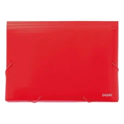 Carpeta A4 acordeón color rojo