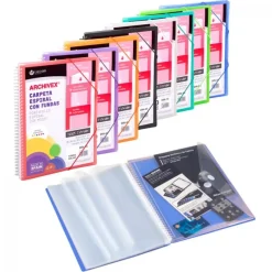 Carpeta A4 PP 20 fundas extraíbles Remove colores surtidos