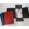 Carpeta folio de cartón extra duro azul con solapas